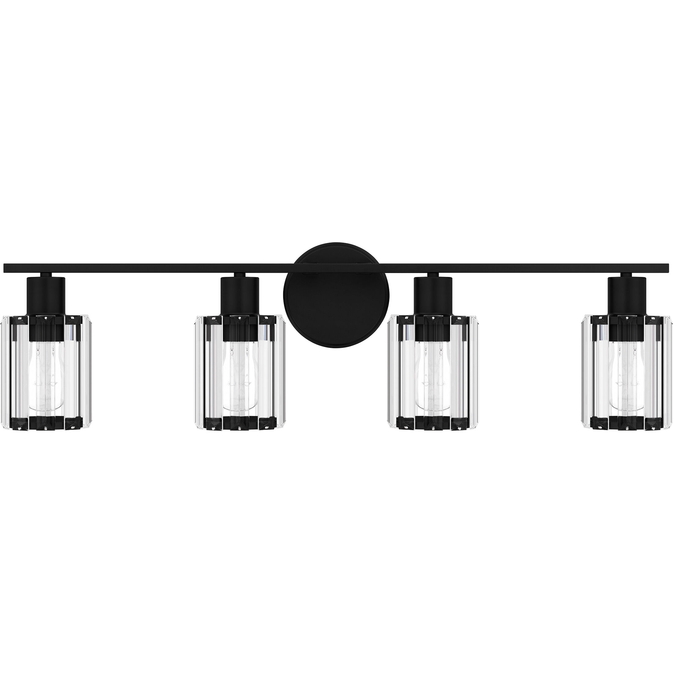 Isla 4 Light 29 inch Matte Black Bath Light Wall Light
