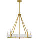 Molly 5 Light 27 inch Brushed Gold Chandelier Ceiling Light
