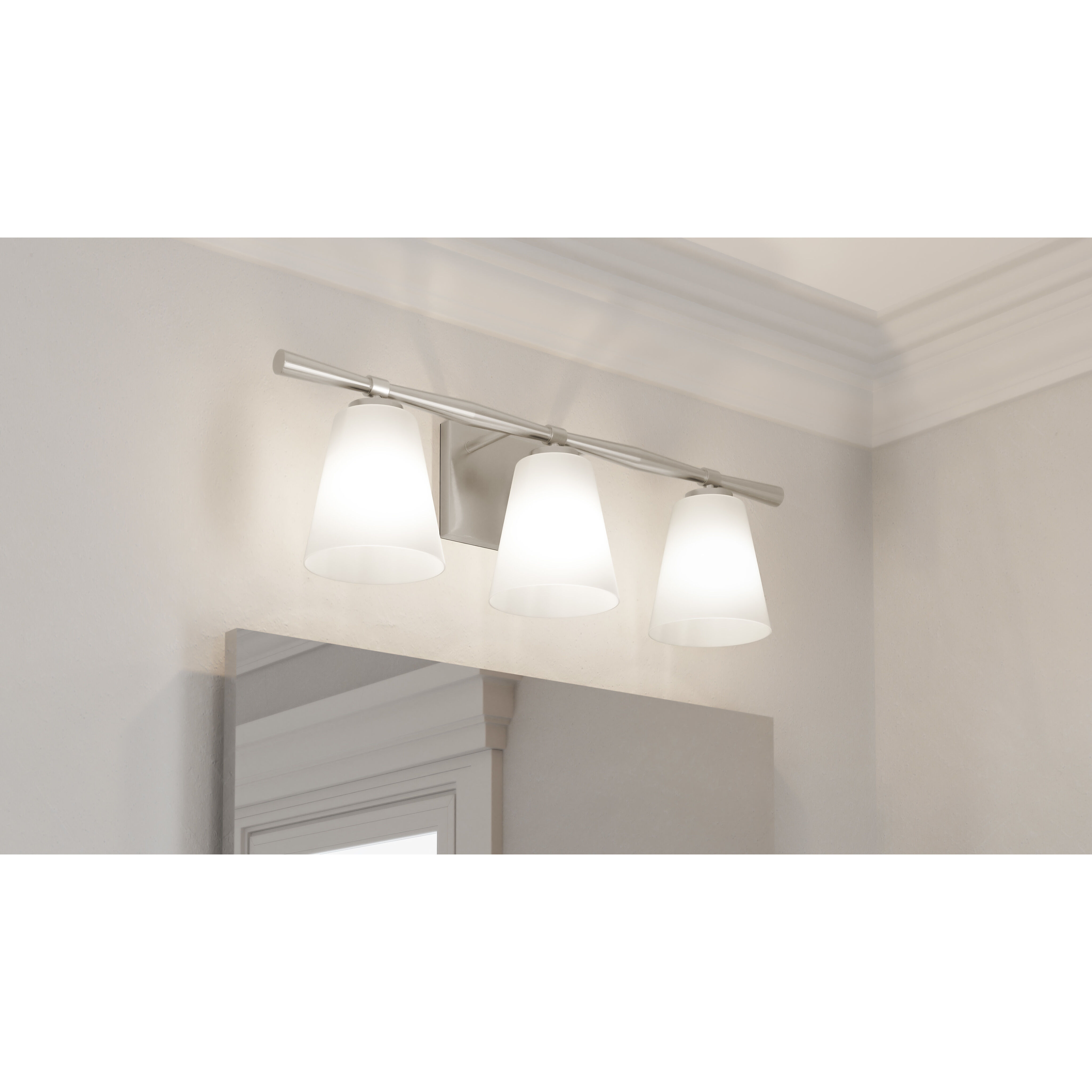 Quoizel BID8623BN Brindley 3 Light 24 inch Brushed Nickel