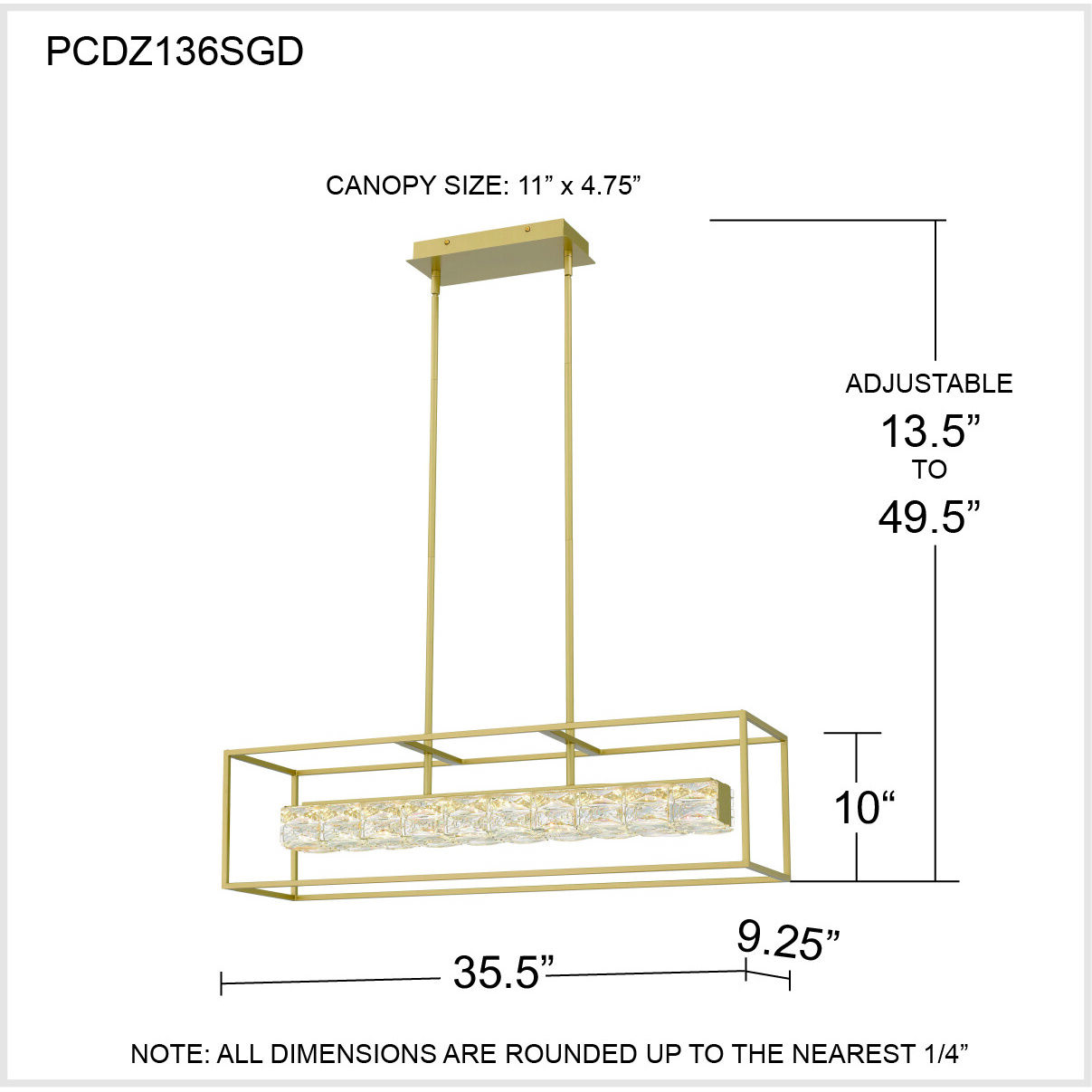 ライト・ランタン MOUNT DIMENSION The Prism LED Lantern Light Fixture | LightMart.com