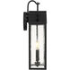 Damian 2 Light 18 inch Matte Black Outdoor Wall Lantern