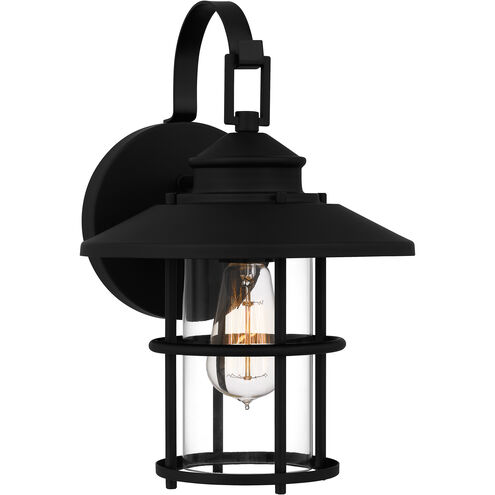 Lombard 1 Light 14 inch Matte Black Outdoor Wall Lantern