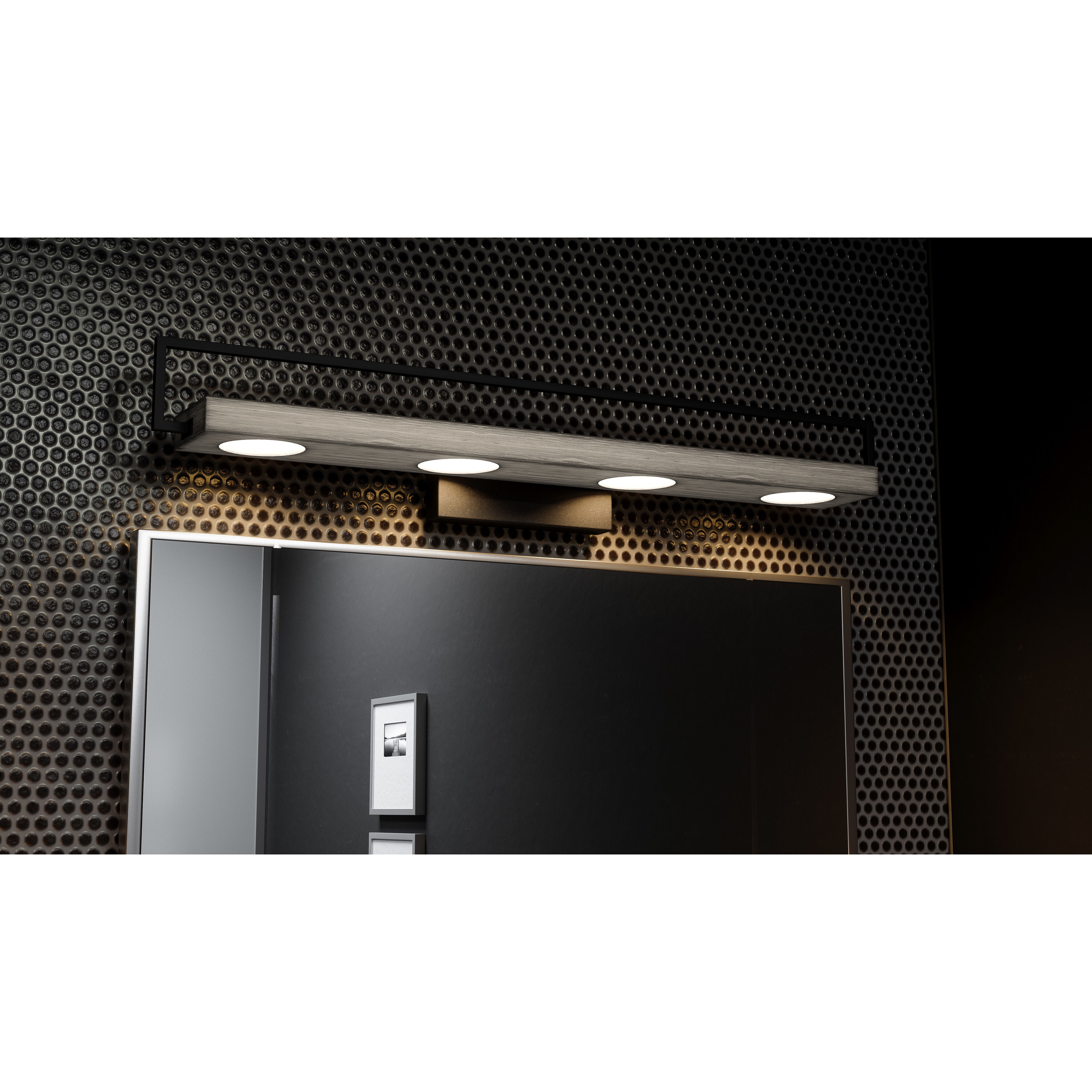 Winnett LED 32 inch Matte Black Bath Light Wall Light