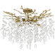Isobel 8 Light 26 inch Brushed Gold Semi-Flush Mount Ceiling Light