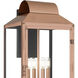 Beryn 4 Light 23 inch Aged Copper Outdoor Wall Lantern