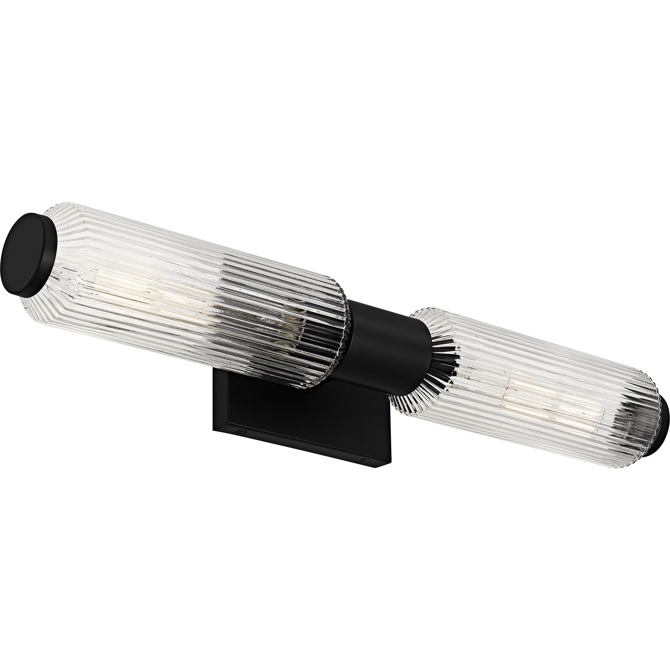 Hawes 2 Light 23.5 inch Matte Black Bath Light Wall Light, Medium