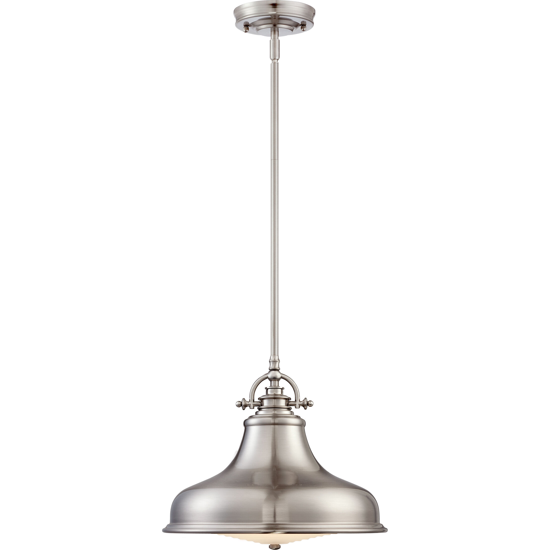 Emery 1 Light 14 inch Brushed Nickel Pendant Ceiling Light
