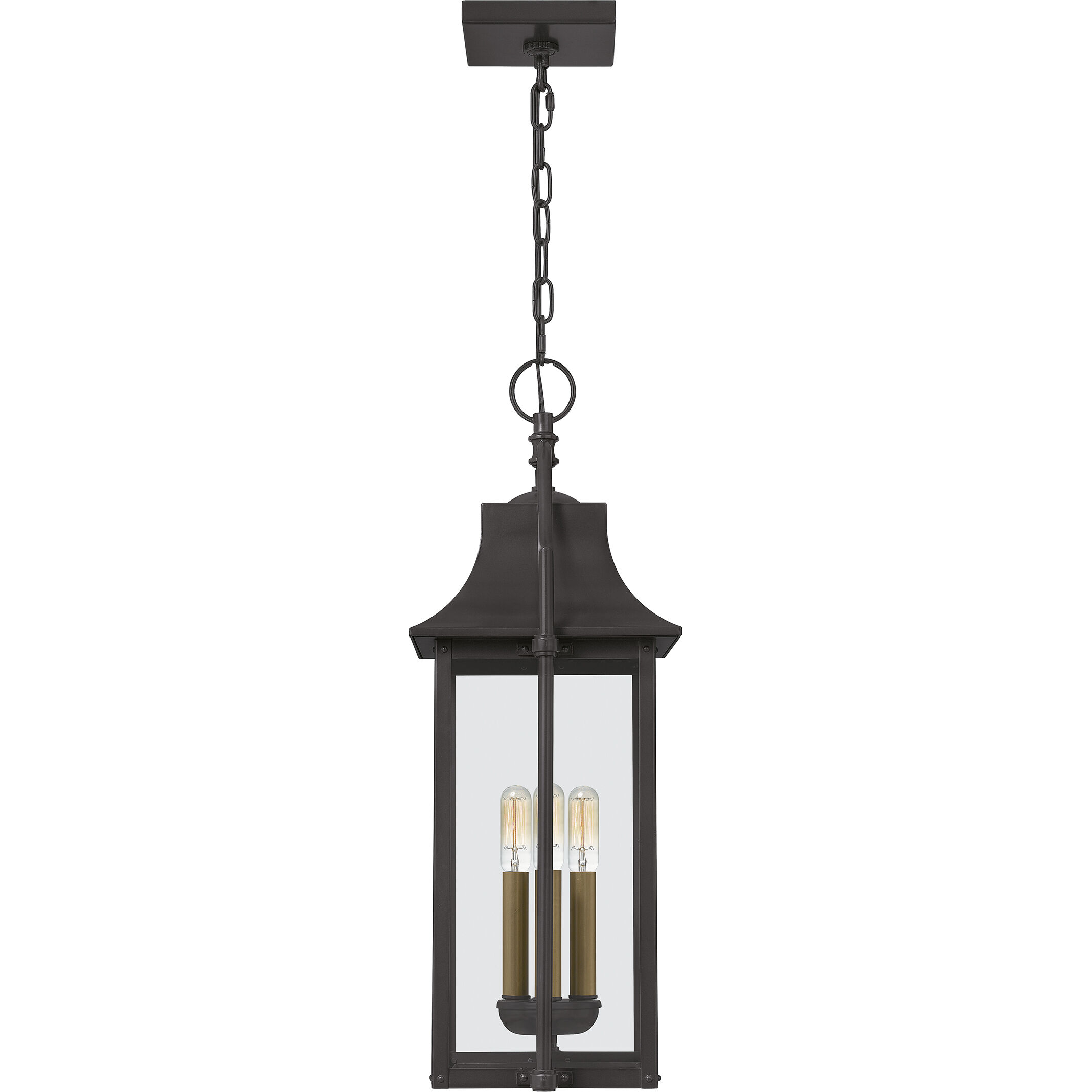 Manning 3 Light 11 inch Western Bronze Mini Pendant Ceiling Light, Small