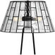 Rainier 26 inch 75.00 watt Matte Black Table Lamp Portable Light, Small