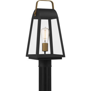 O'Leary 1 Light 17 inch Earth Black Outdoor Post Lantern, Large