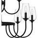 Viscount 18 Light 48 inch Matte Black Chandelier Ceiling Light