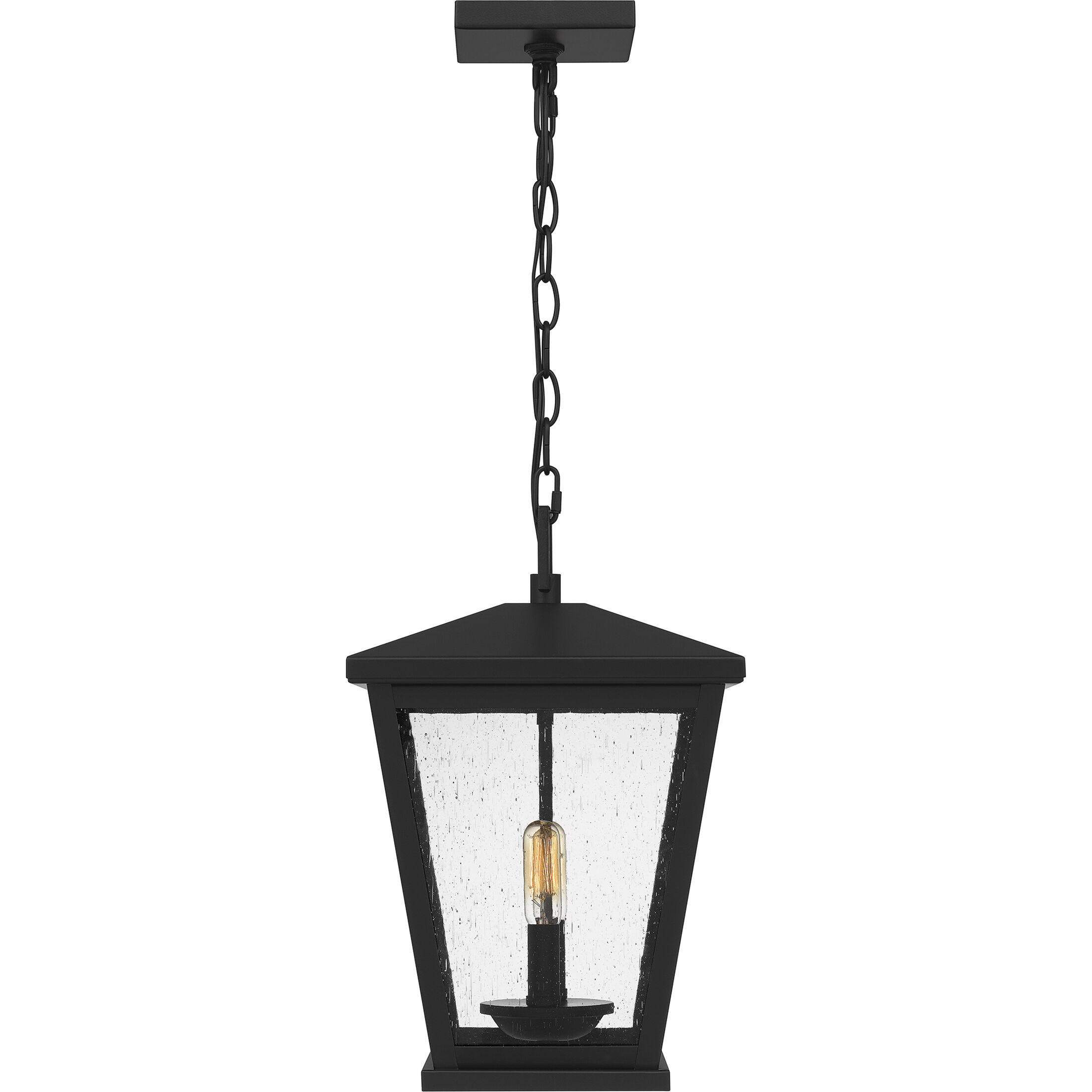 Joffrey 2 Light 10.5 inch Matte Black Outdoor Hanging Lantern, Large