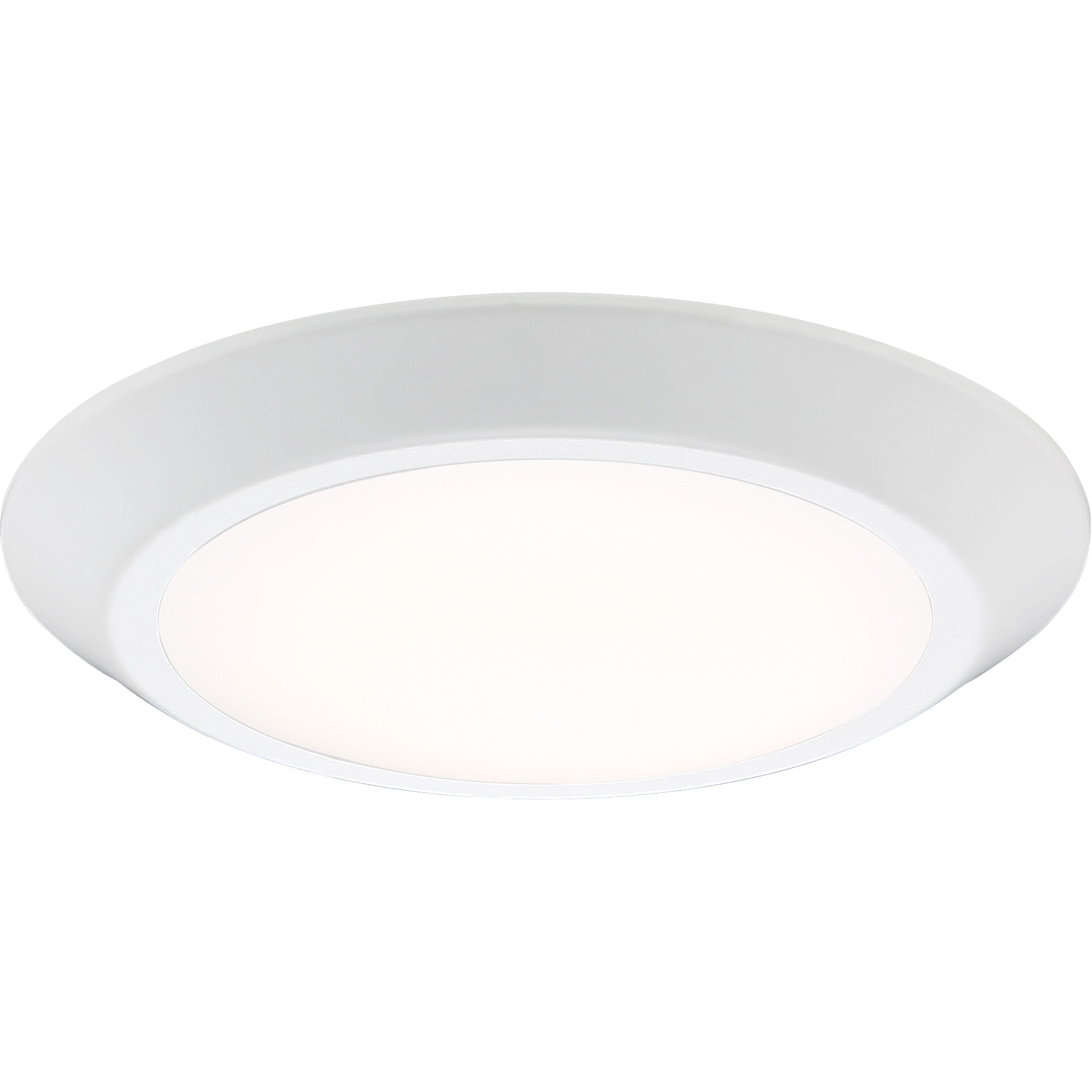 Verge LED 8 inch Fresco Flush Mount Ceiling Light in White Lustre