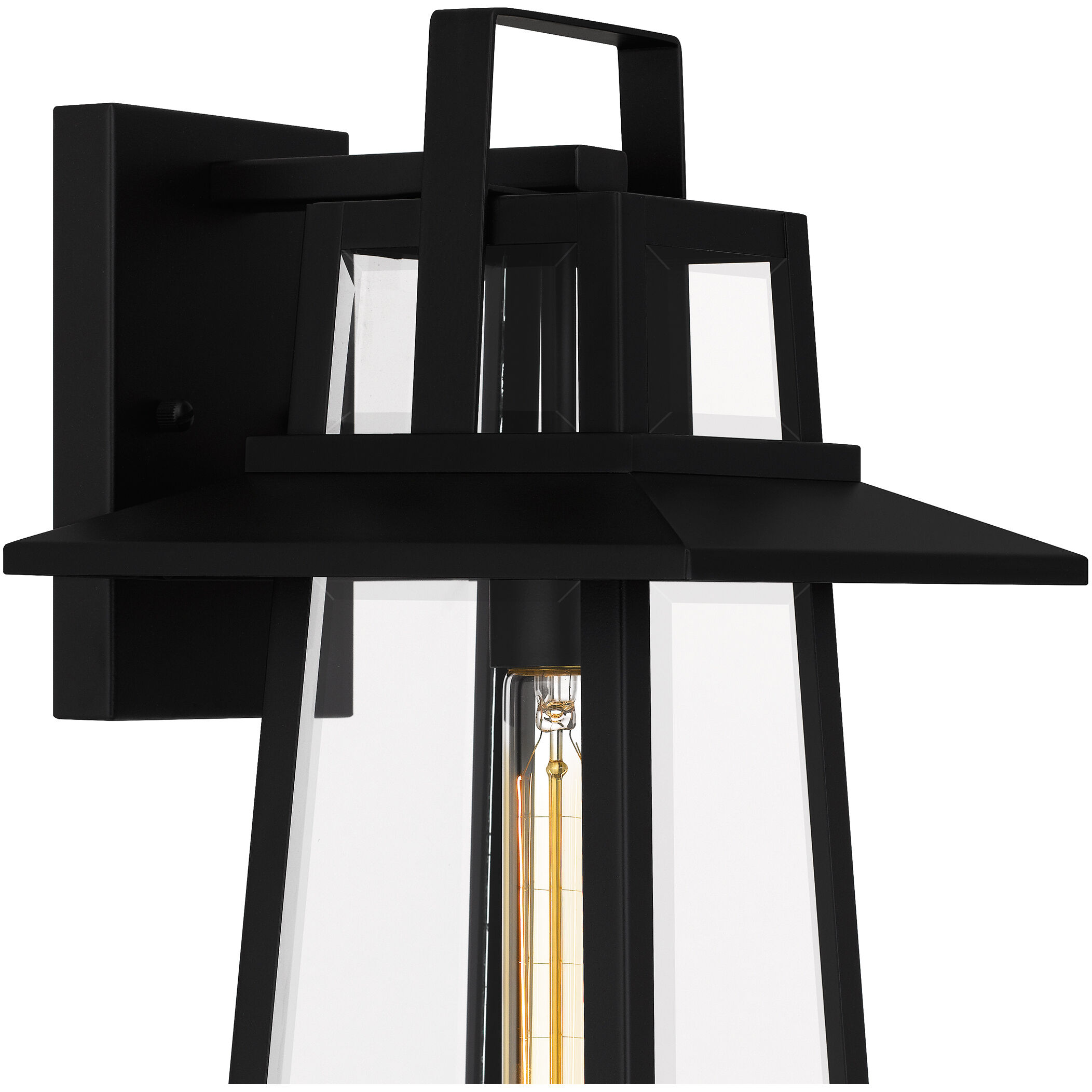 Devonport 1 Light 16 inch Matte Black Outdoor Wall Lantern