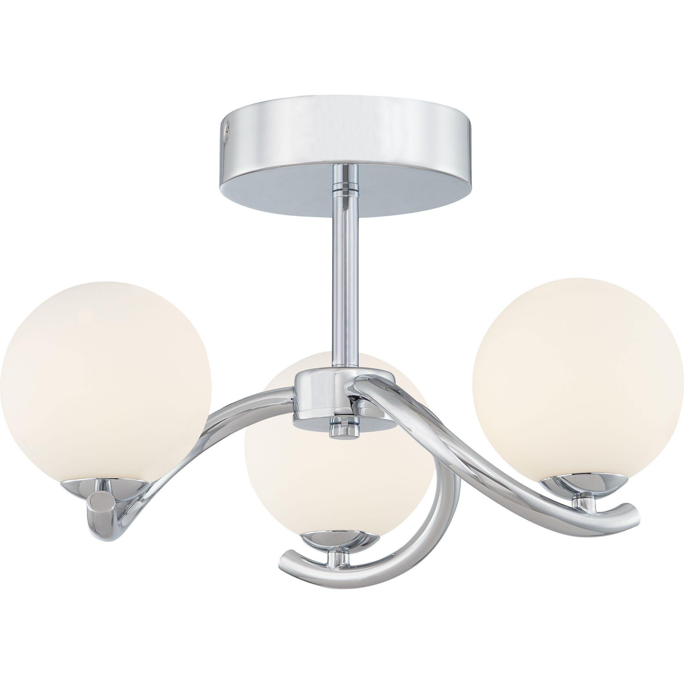 Essence LED 16 inch Polished Chrome Semi-Flush Mount Ceiling Light