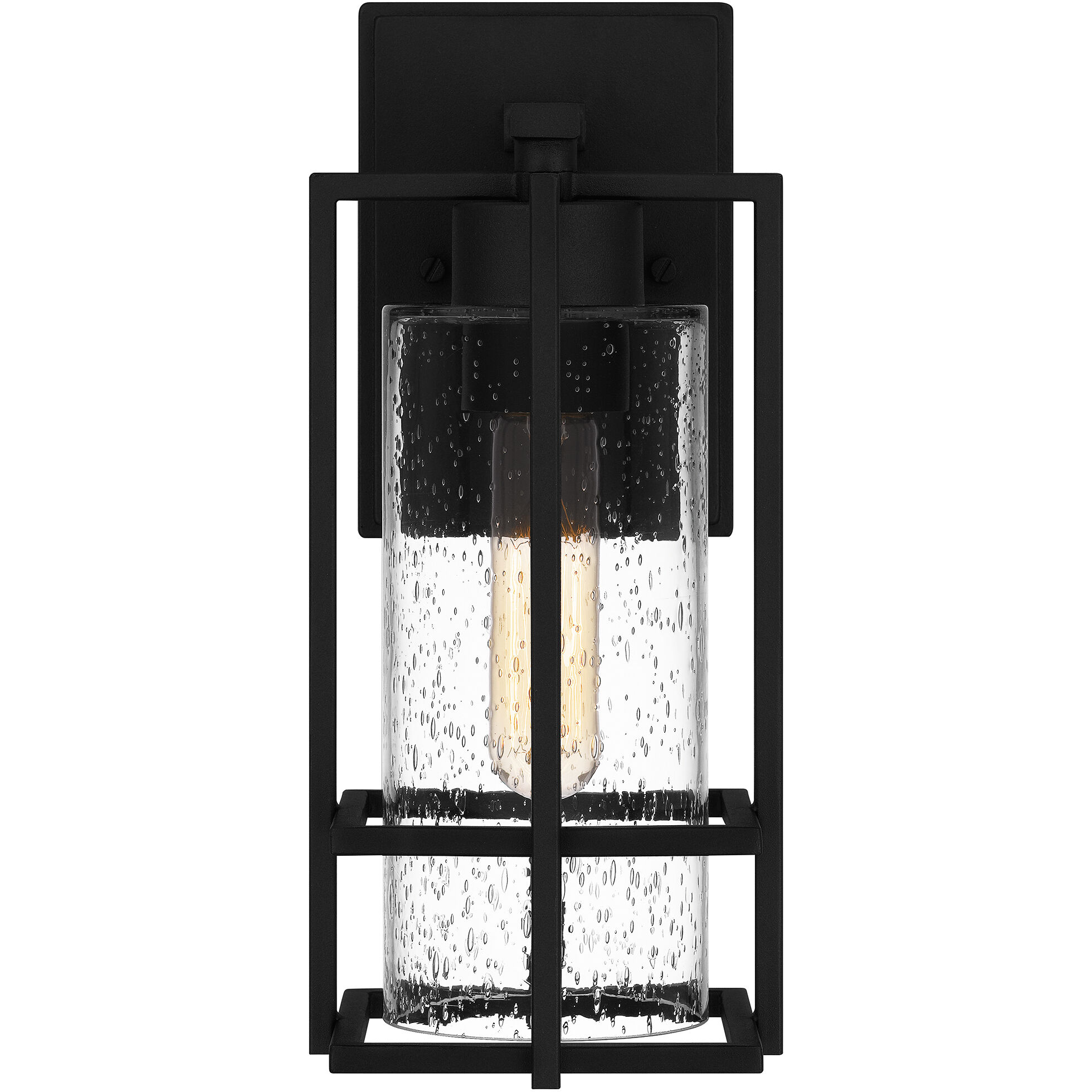 Damien 1 Light 12 inch Earth Black Outdoor Wall Lantern