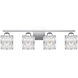 Gibson 4 Light 30 inch Polished Chrome Bath Light Wall Light