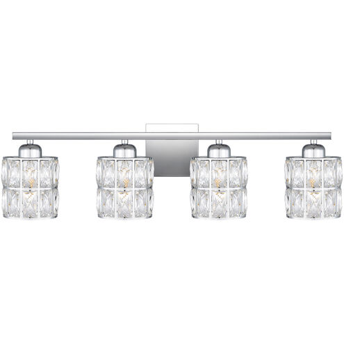 Gibson 4 Light 30 inch Polished Chrome Bath Light Wall Light