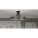 Padilla 4 Light 17 inch Matte Black Semi-Flush Mount Ceiling Light, Medium