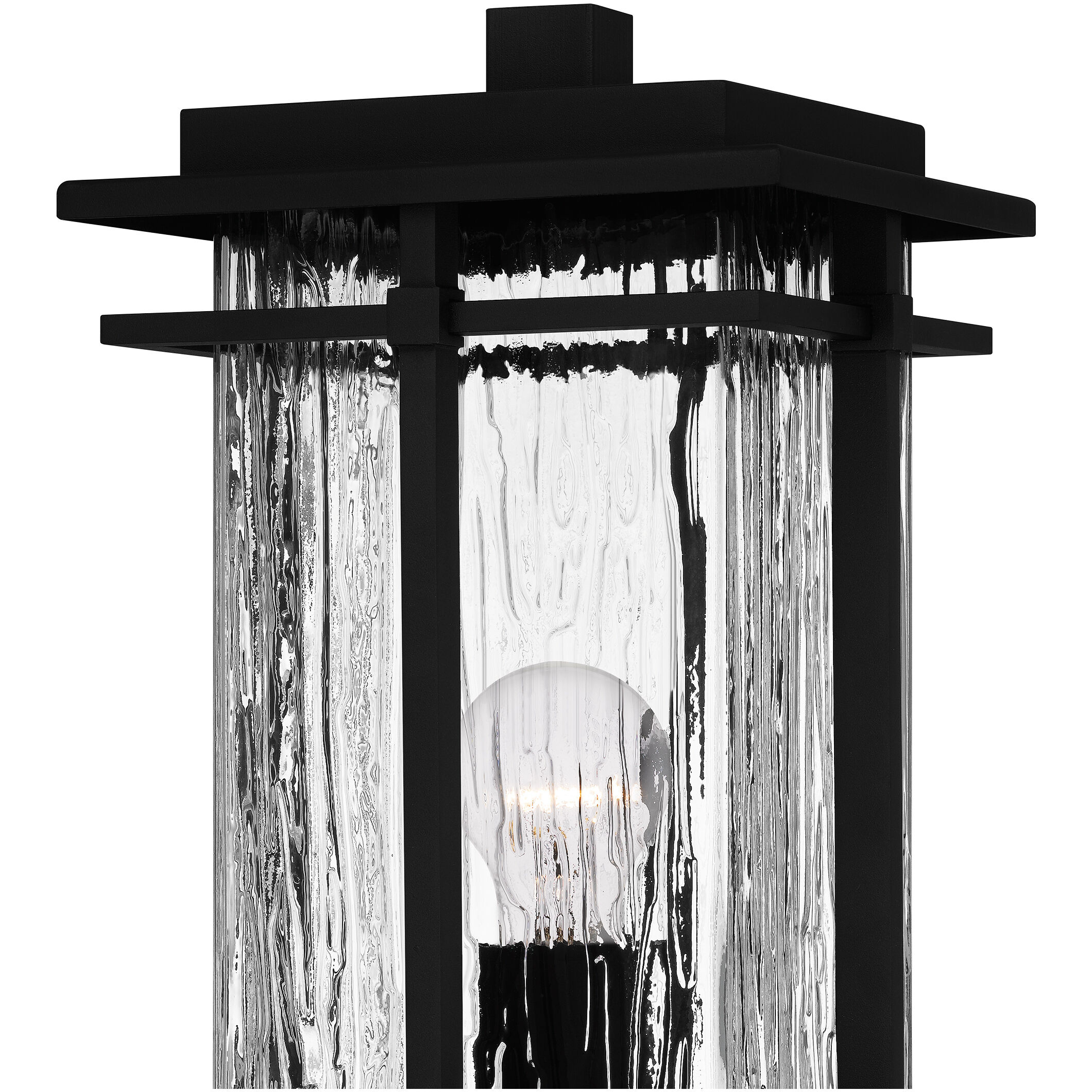 McAlister 1 Light 17 inch Earth Black Outdoor Post Lantern