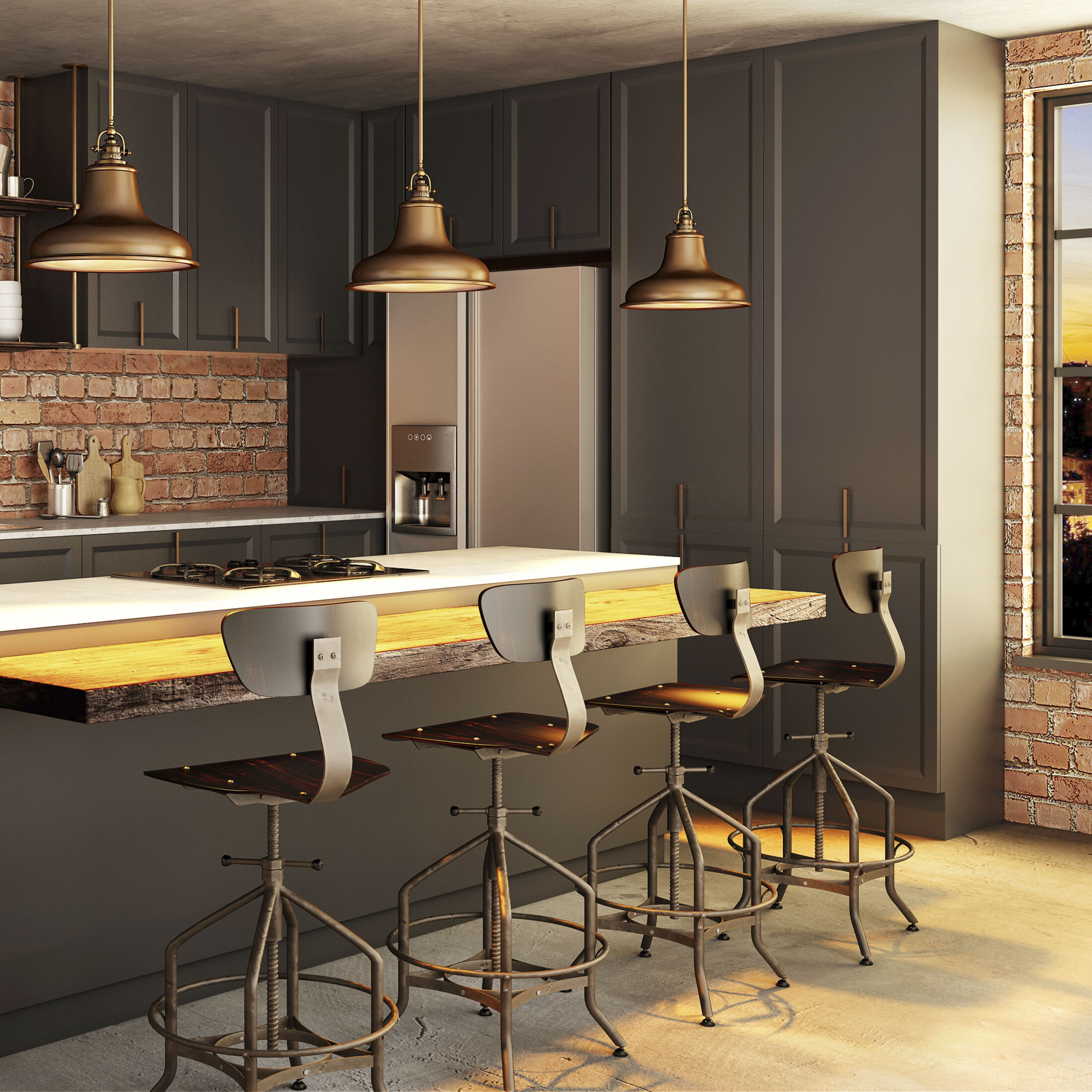 Emery 1 Light 14 inch Palladian Bronze Pendant Ceiling Light