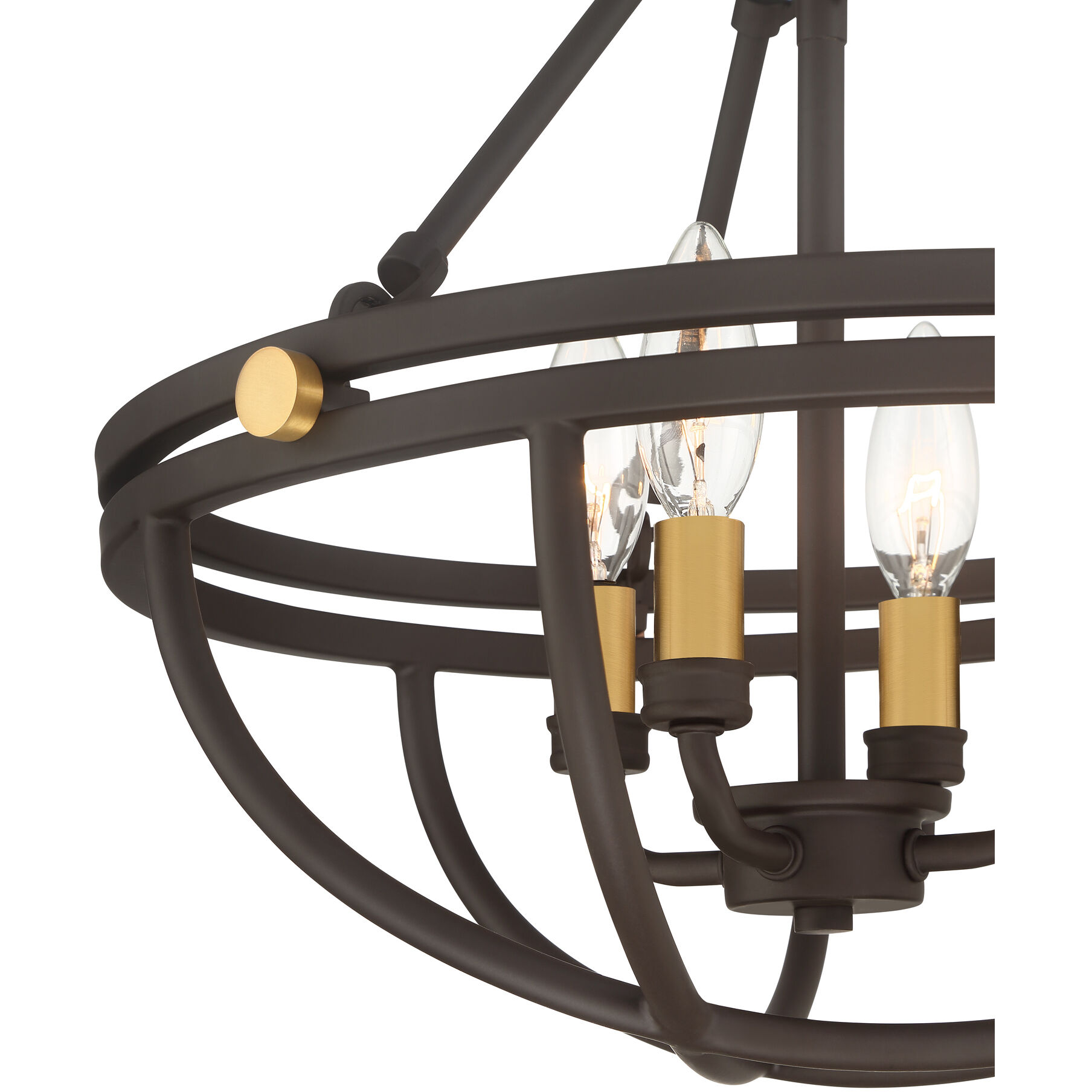 Sergeant 4 Light 16 inch Western Bronze Semi-Flush Mount Ceiling Light