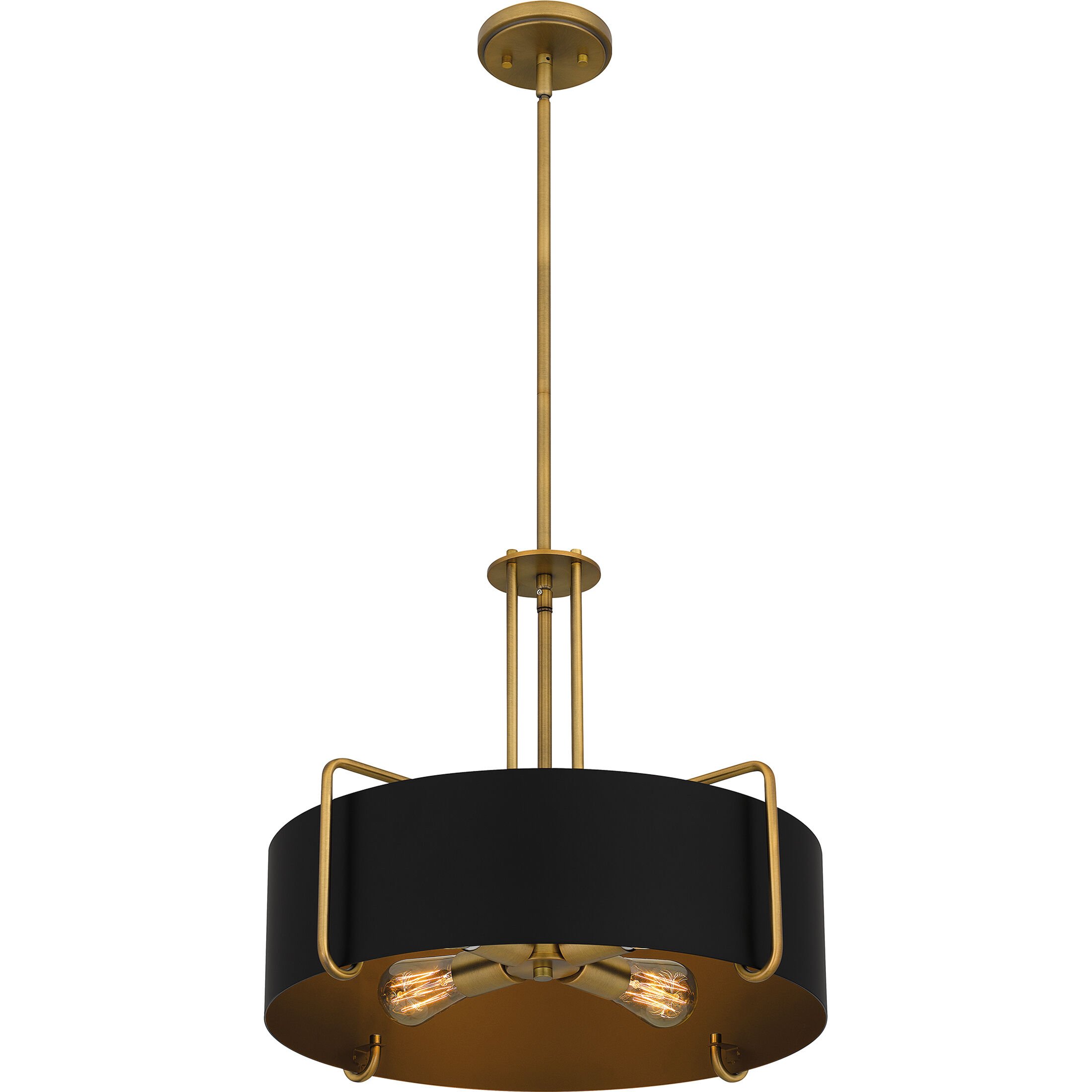 Hanley 4 Light 20 inch Aged Brass Pendant Ceiling Light
