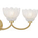 Whitecap Vanity Light Wall Light in Brushed Gold