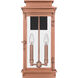 Noelle Outdoor Wall Lantern in Aged Copper, Large