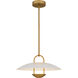 Quoizel Bingham LED 18 inch Brushed Gold Pendant Ceiling Light, Large BIN2818BRG - Open Box