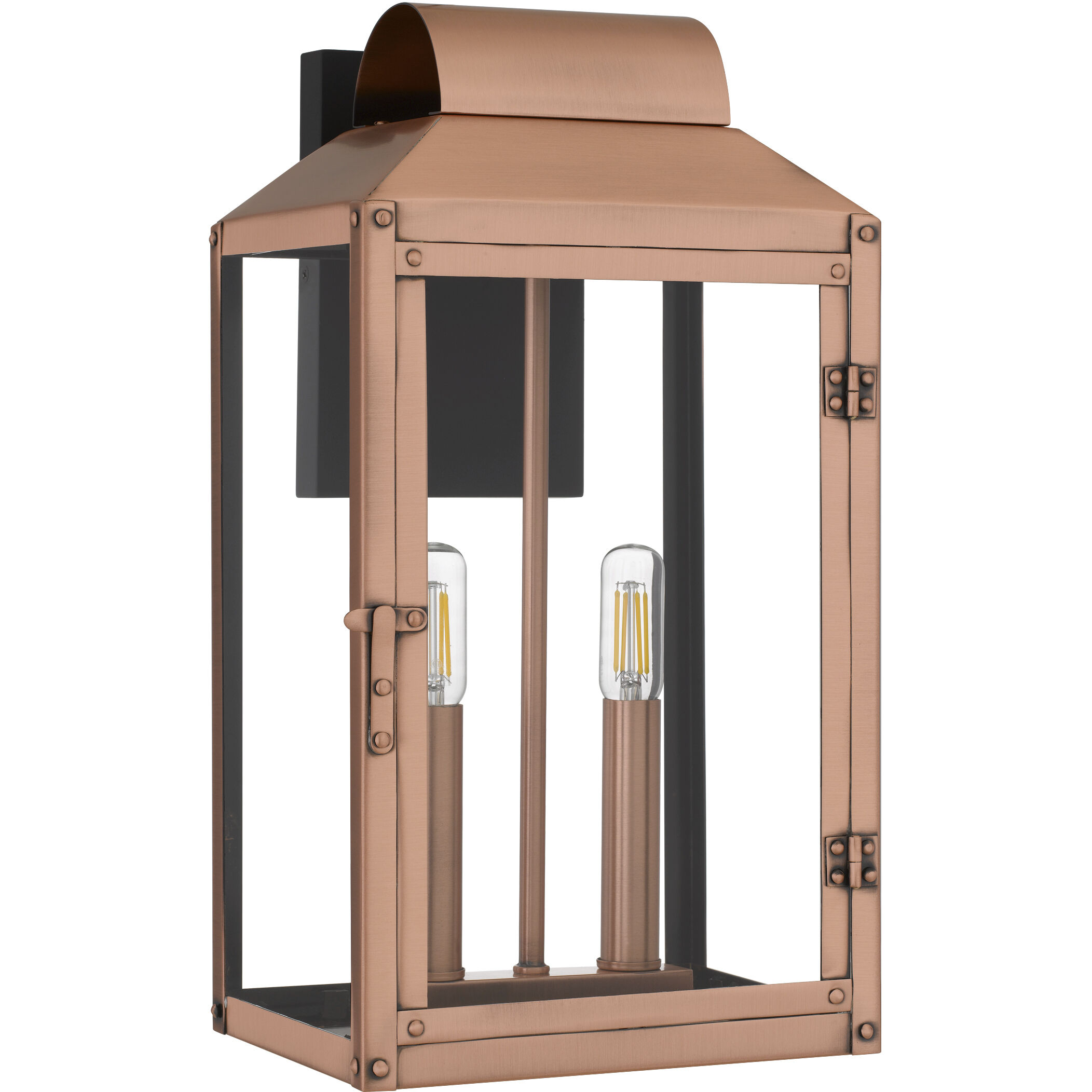 Beryn 2 Light 15.5 inch Aged Copper Outdoor Wall Lantern