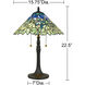 Seasons 22.5 inch 75 watt Vintage Bronze Table Lamp Portable Light