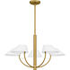 Penley 5 Light 28 inch Brushed Gold Chandelier Ceiling Light