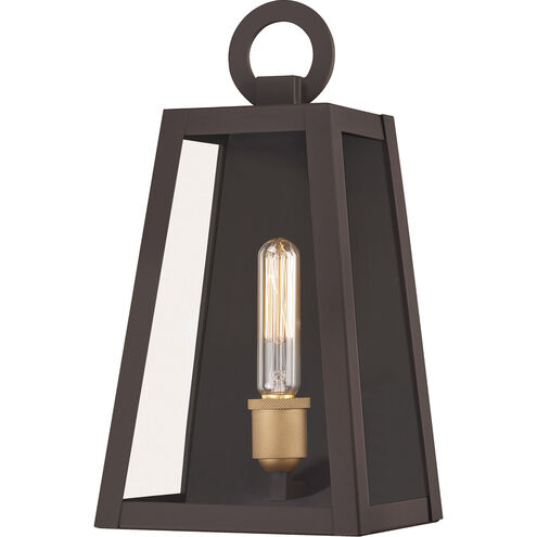 Poplar Point 1 Light 12 inch Old Bronze Outdoor Wall Lantern