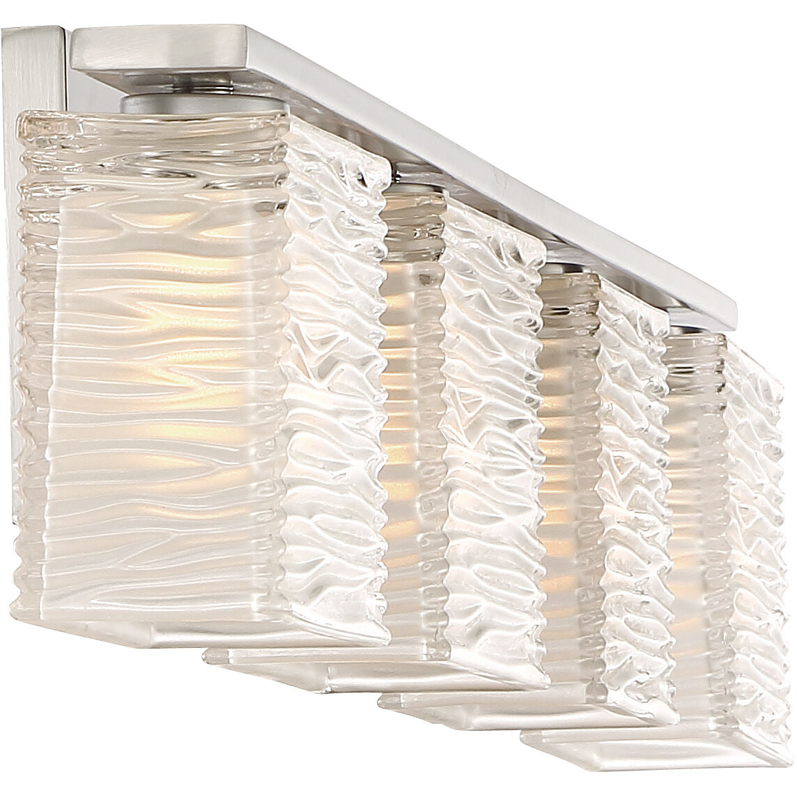 Westcap 4 Light 32 inch Brushed Nickel Bath Light Wall Light, Extra Large