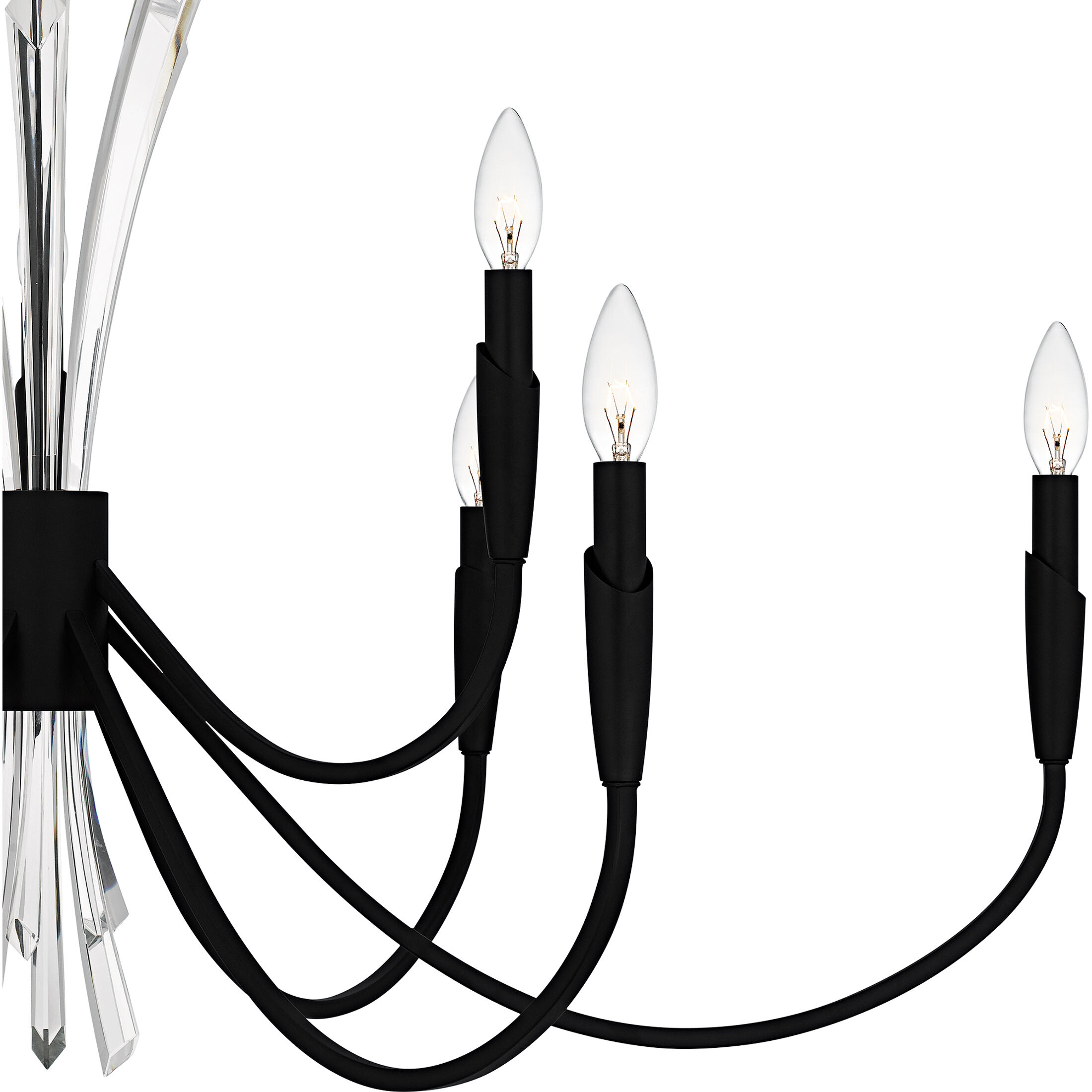 Cecily 9 Light 40 inch Matte Black Chandelier Ceiling Light