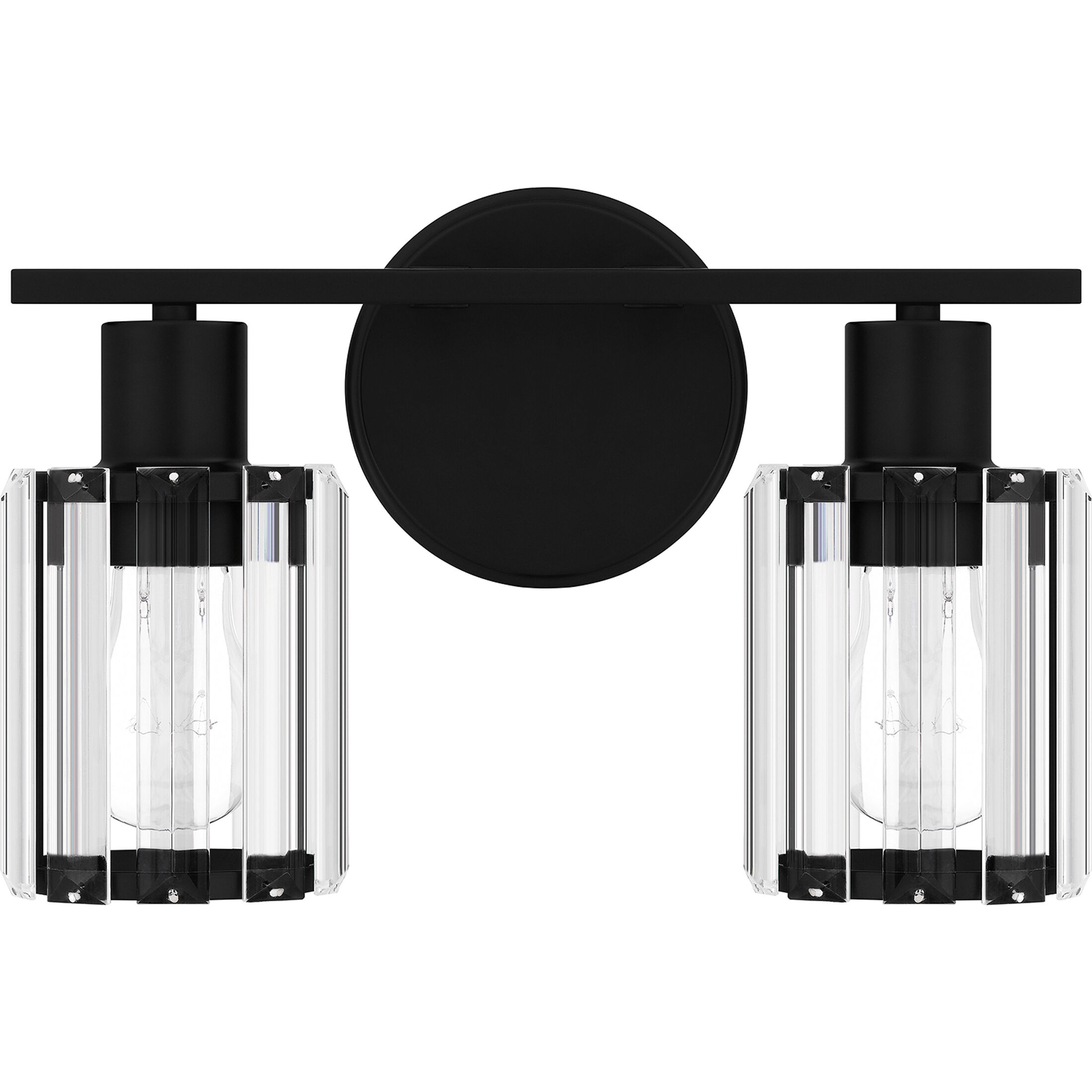 Isla 2 Light 13 inch Matte Black Bath Light Wall Light