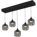 Lenora 5 Light 38.5 inch Matte Black Island Light Ceiling Light