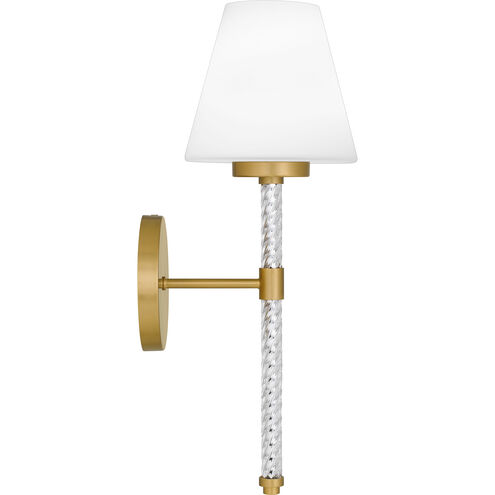 Andrea 1 Light 6.5 inch Brushed Gold Wall Sconce Wall Light, Small