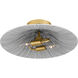 Indigo 2 Light 15.75 inch Light Gold Flush Mount Ceiling Light, Medium