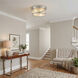 Micah 3 Light 16 inch Brushed Nickel Flush Mount Ceiling Light