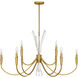 Cecily 9 Light 40 inch Brushed Gold Chandelier Ceiling Light