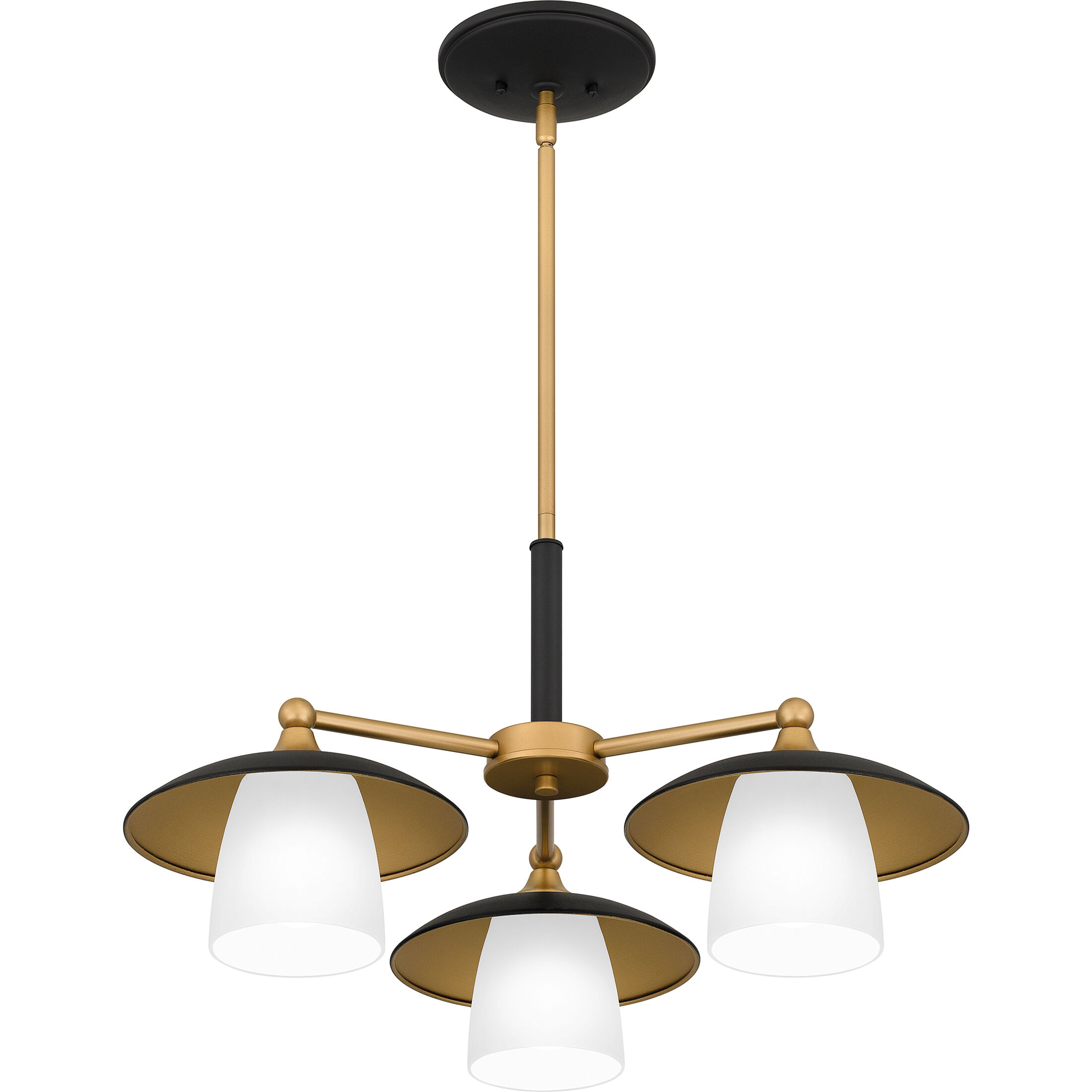 Fayette 3 Light 24 inch Earth Black Chandelier Ceiling Light