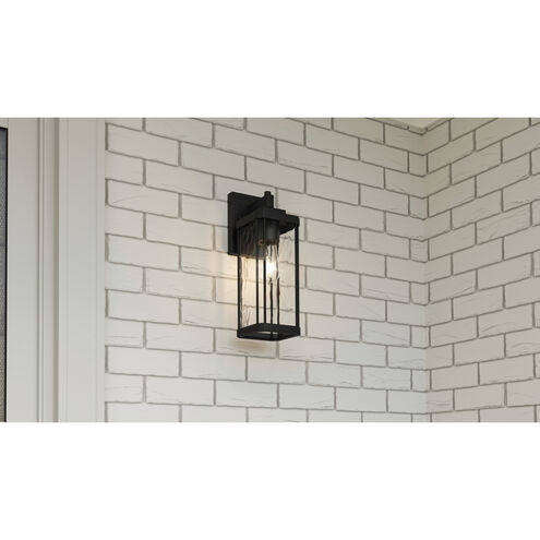 Balchier 1 Light 14 inch Matte Black Outdoor Wall Lantern