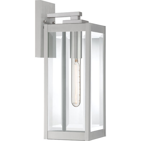 Westover 1 Light 17 inch Stainless Steel Outdoor Wall Lantern