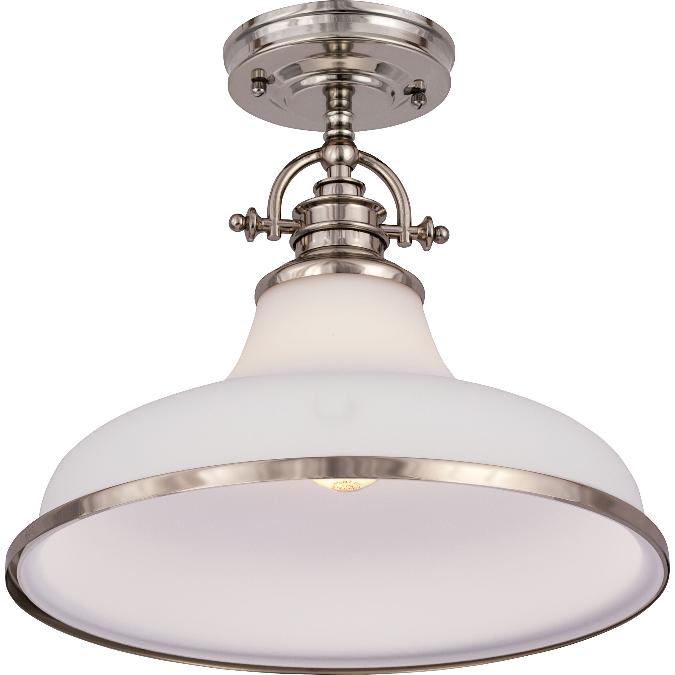 Grant 1 Light 14 inch Brushed Nickel Pendant Ceiling Light