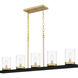 Greeley 5 Light 39 inch Matte Black Island Light Ceiling Light