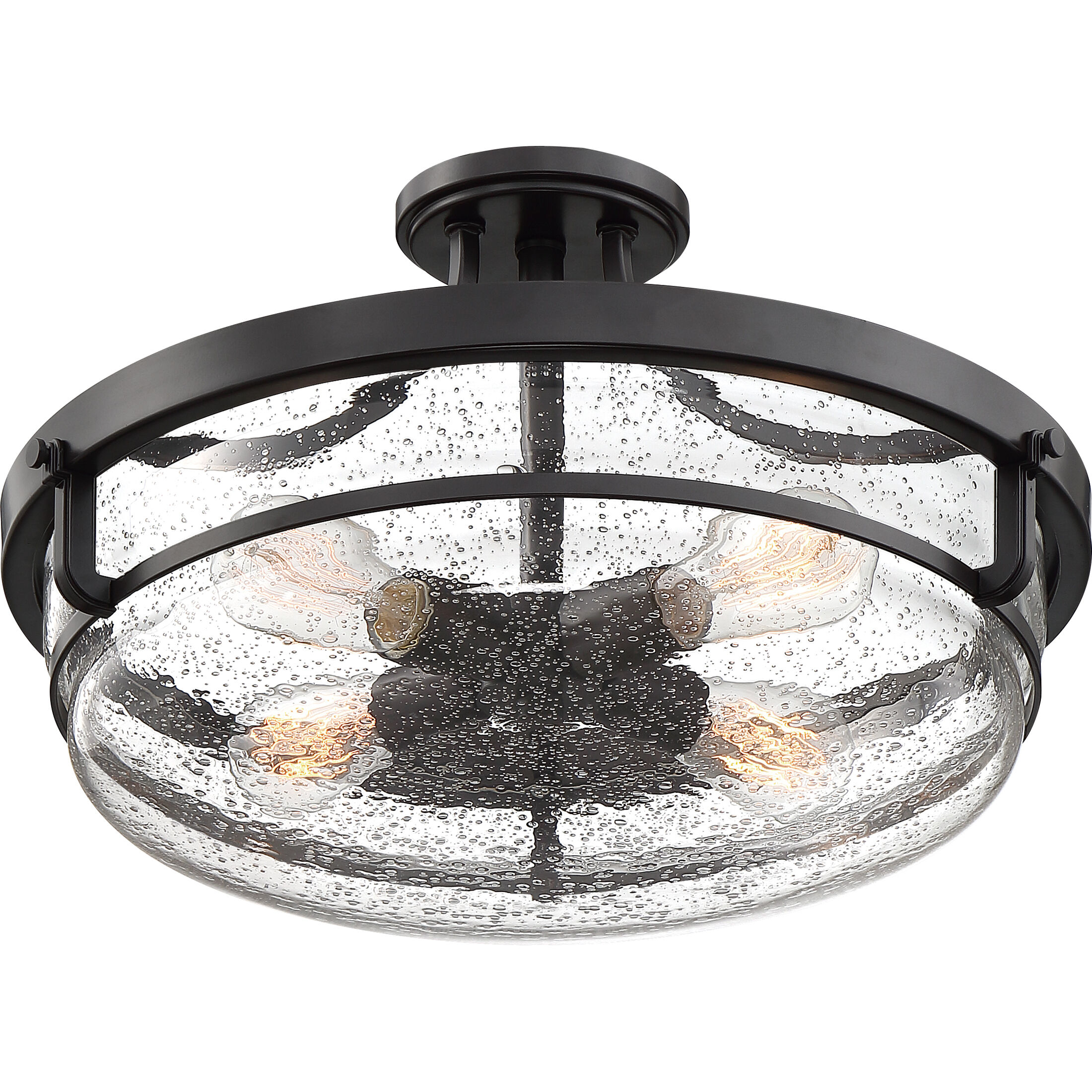 Outpost 4 Light 19 inch Palladian Bronze Semi-Flush Mount Ceiling Light