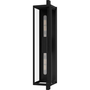 Dale 2 Light 32 inch Matte Black Outdoor Wall Lantern, Extra Large