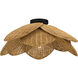 Willa 1 Light 22 inch Matte Black Semi-Flush Mount Ceiling Light, Extra Large
